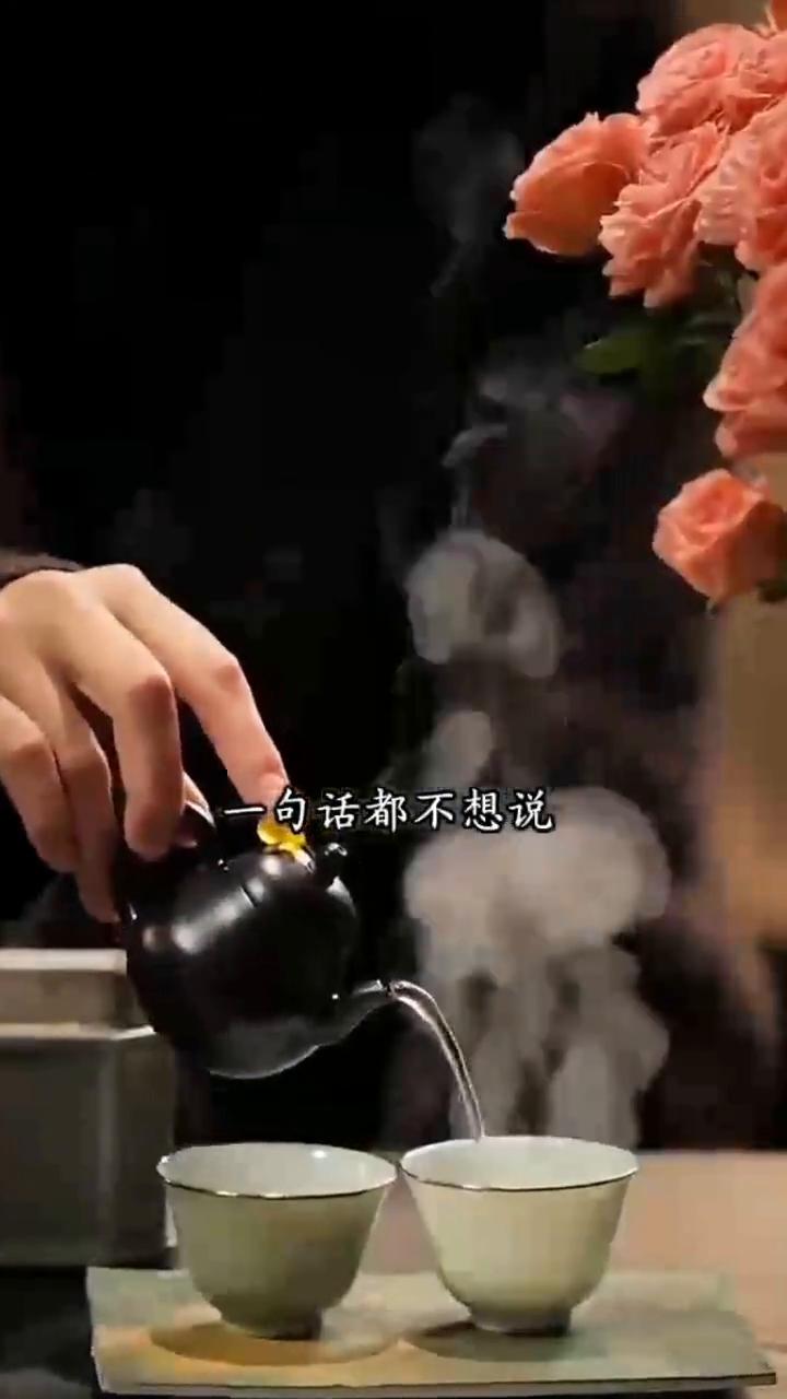 沉款清茶一杯陷，品味人生。情绪的尽头不是发泄，而是沉默。不想再去质问，态度足以