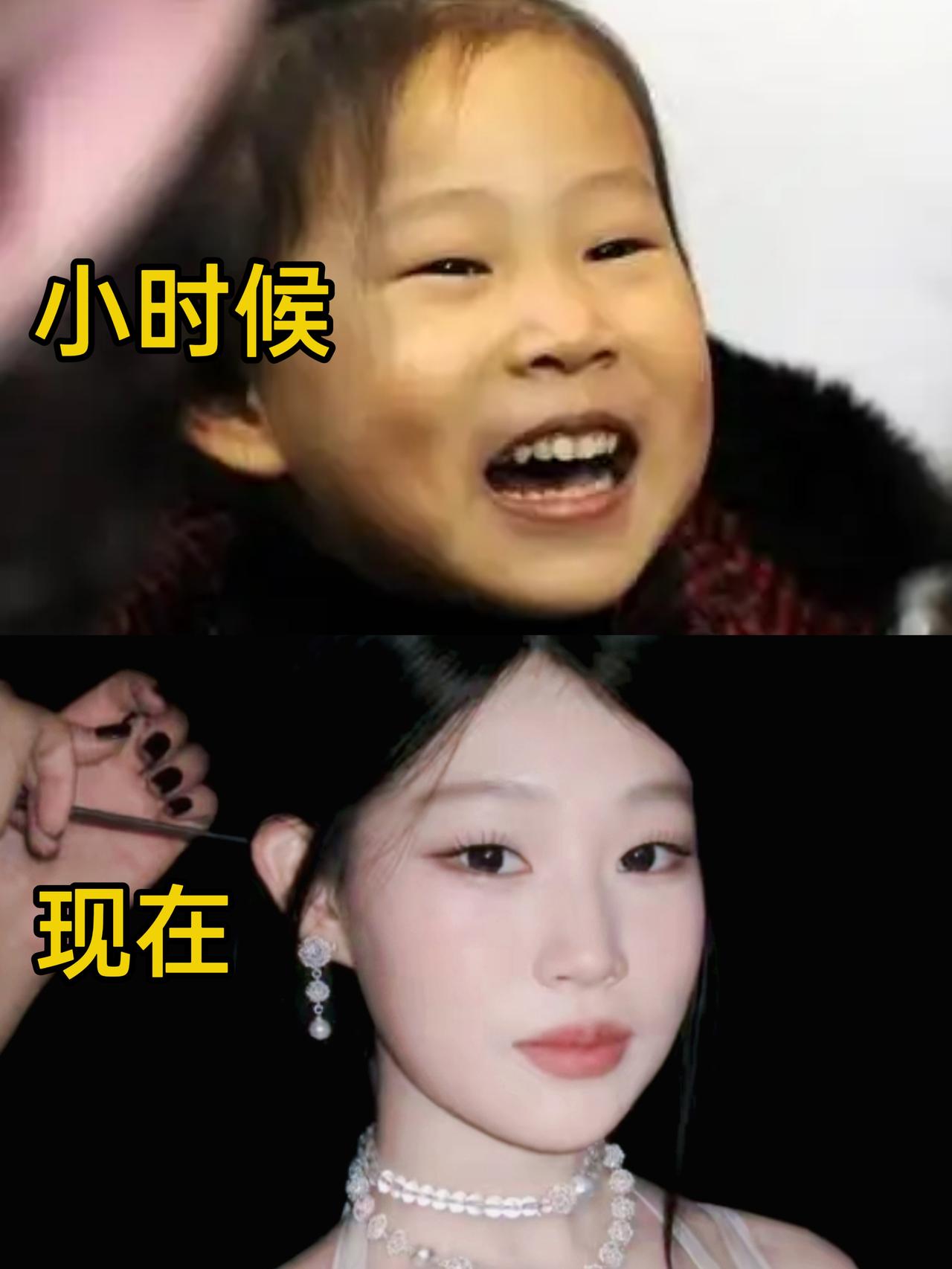 沈佳润，21岁，父亲小沈阳，母亲沈春阳。虽然比不上姚安娜一出道就进组演戏，但小沈