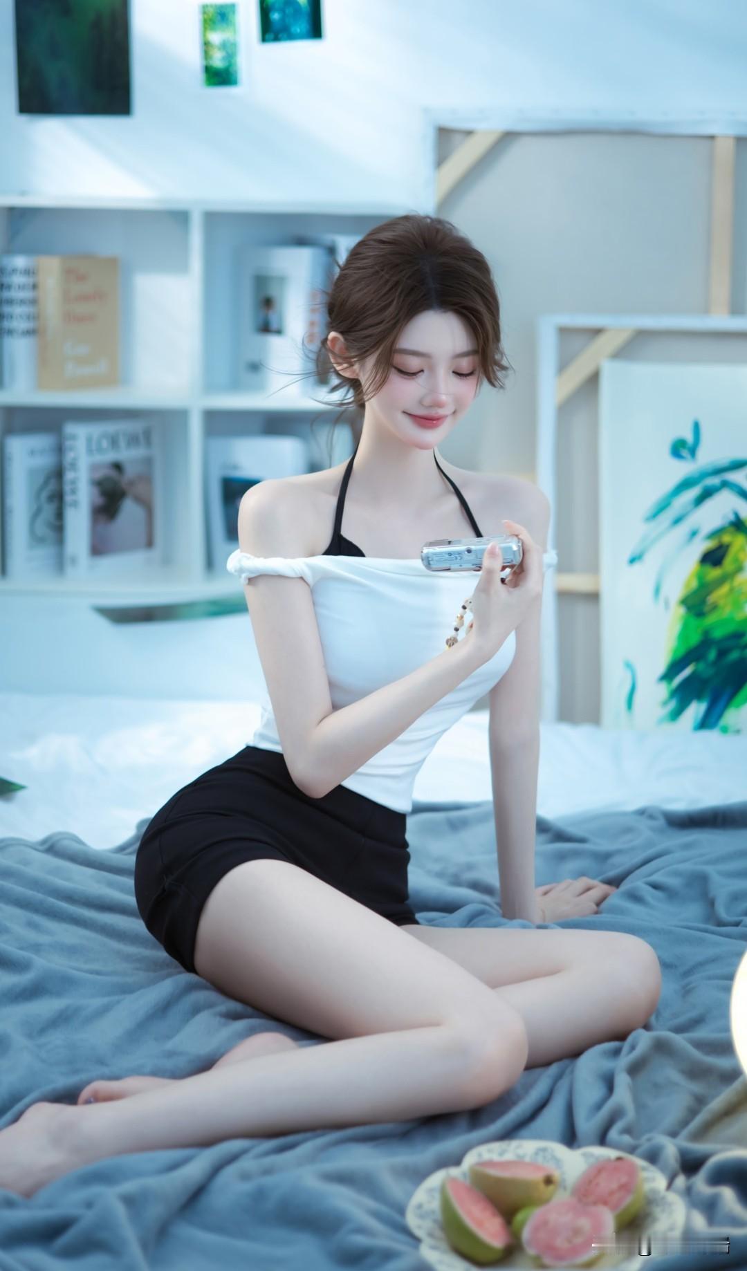 静坐书香里，悠然品茗时。