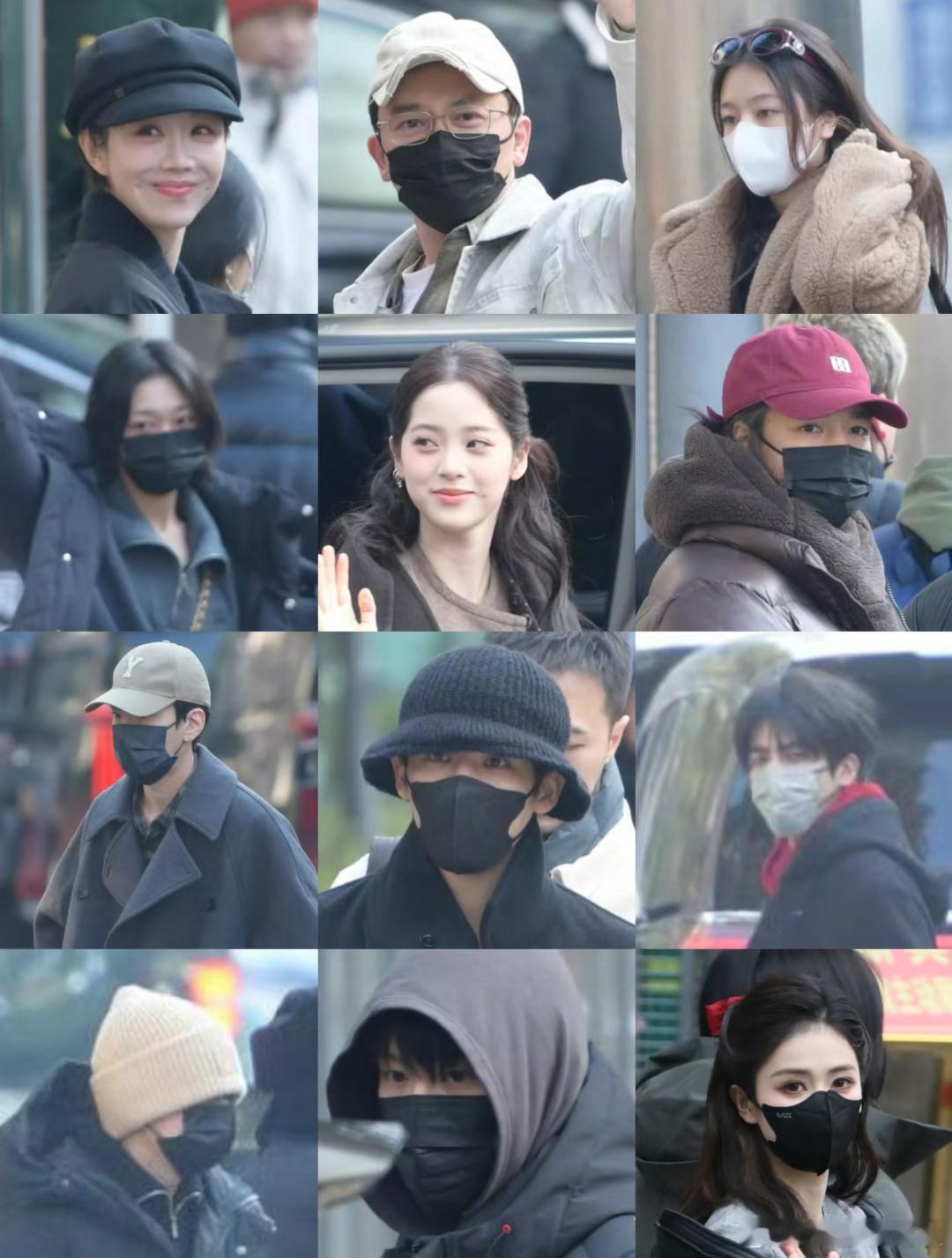 亮相马年春晚第二次联排的明星范丞丞、胡先煦、王安宇、毕雯珺、姜妍、白鹿、李昀锐、