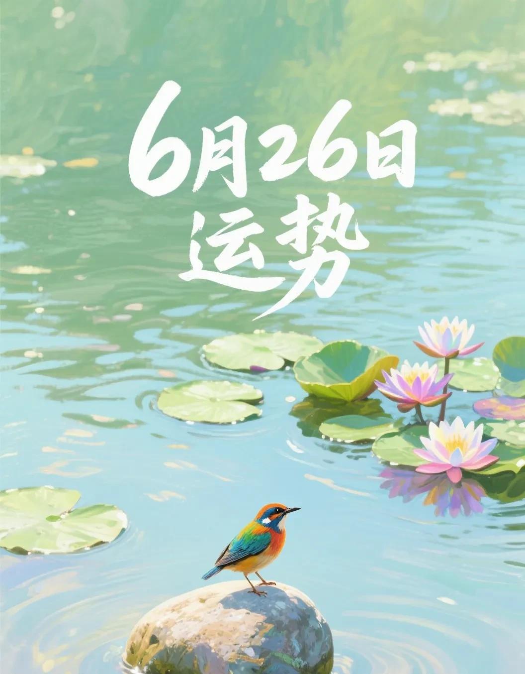 6月26日运势参考：鼠：适合创业、办手续和处理诉讼；牛：工作可能不太顺利；