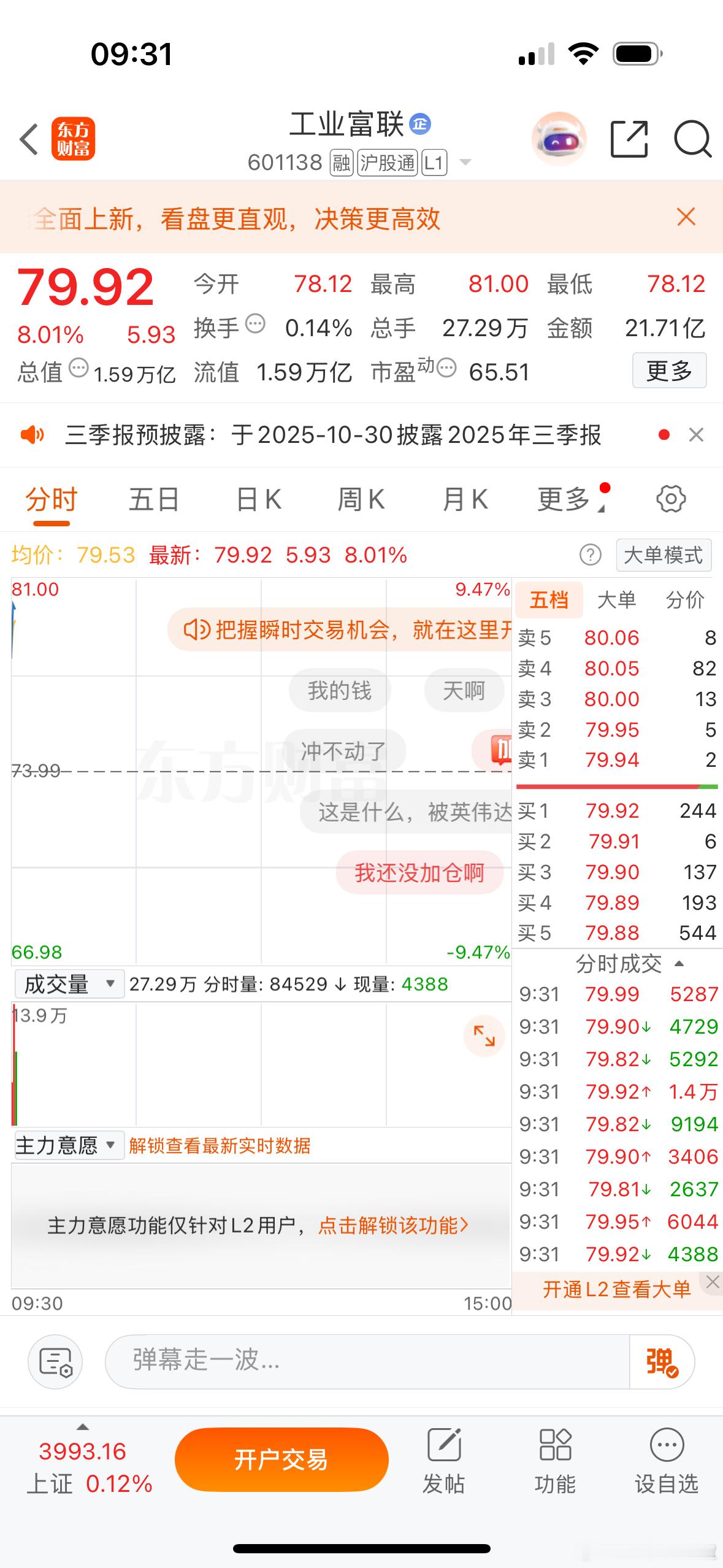 $工业富联sh601138$妇联主任真猛啊​​​