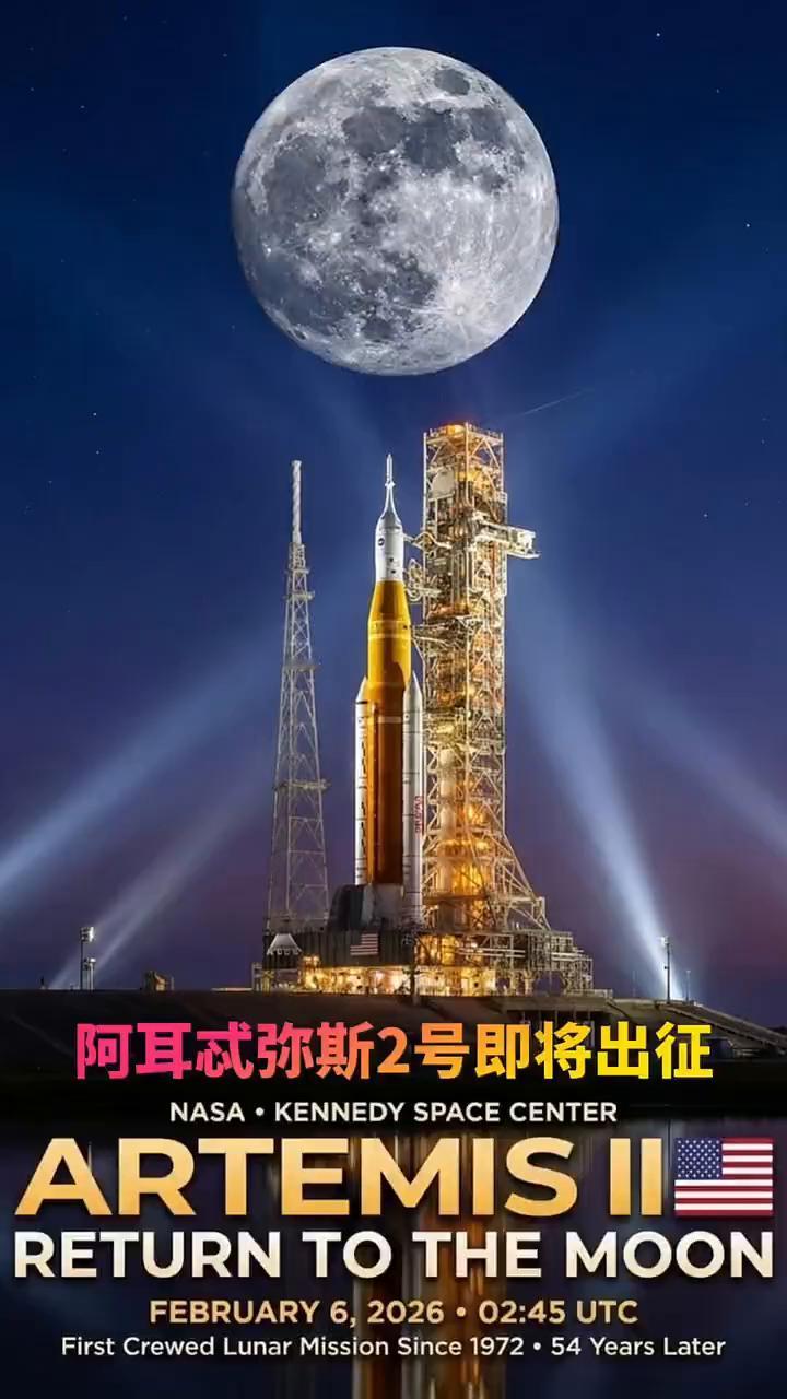 阿耳忒弥斯2号即将出征。2026年度重磅大戏即将上演，现在看到的是NASA专为