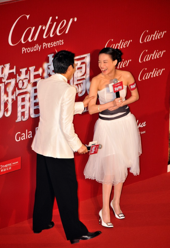 舒淇，168cm，碰到了自己的偶像，开心的像个小女孩。