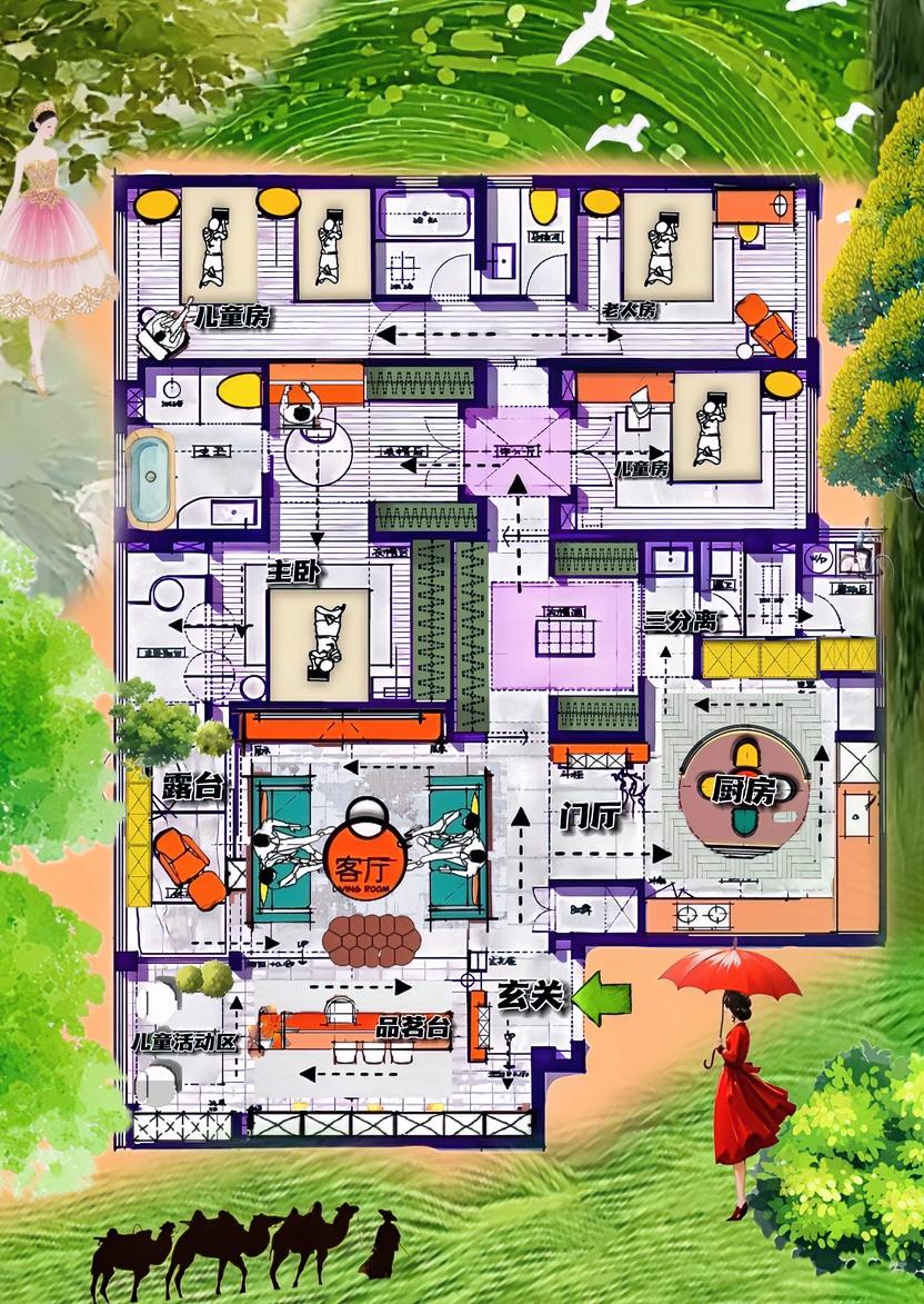 它就是一部酝酿半年的烈酒，180m²复杂的布局，厚重的收纳，炫酷的动线，感觉每个