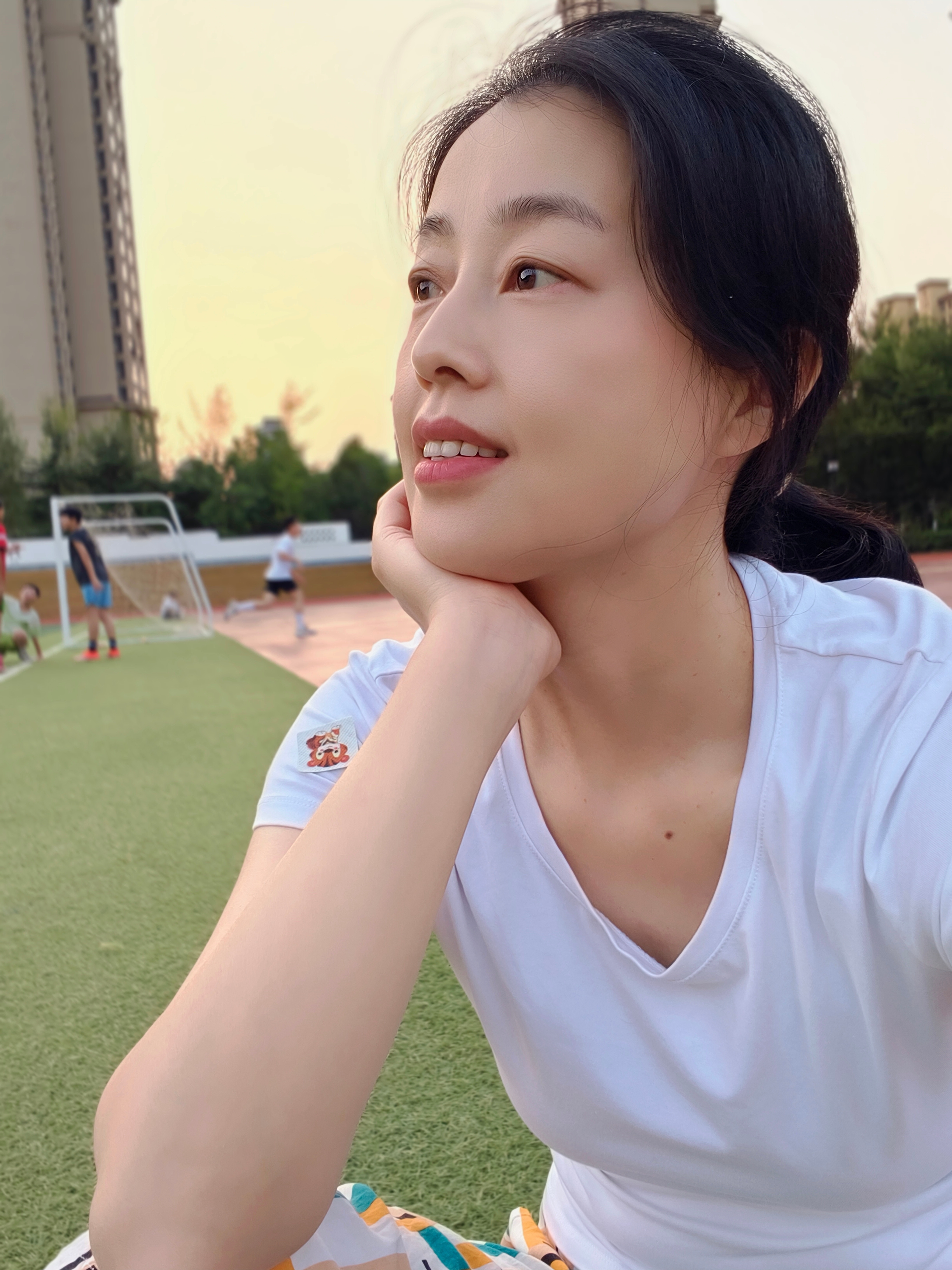溜娃时间青岛傍晚有点秋高气爽的感觉了☁​​​