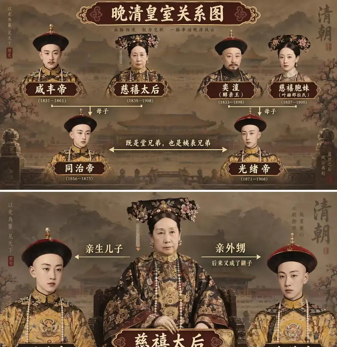 同治和光绪的相貌，为什么高度一致？两个人的长相就像是双胞胎一样。原因如下：张勋在宫外第一次见到刚入宫