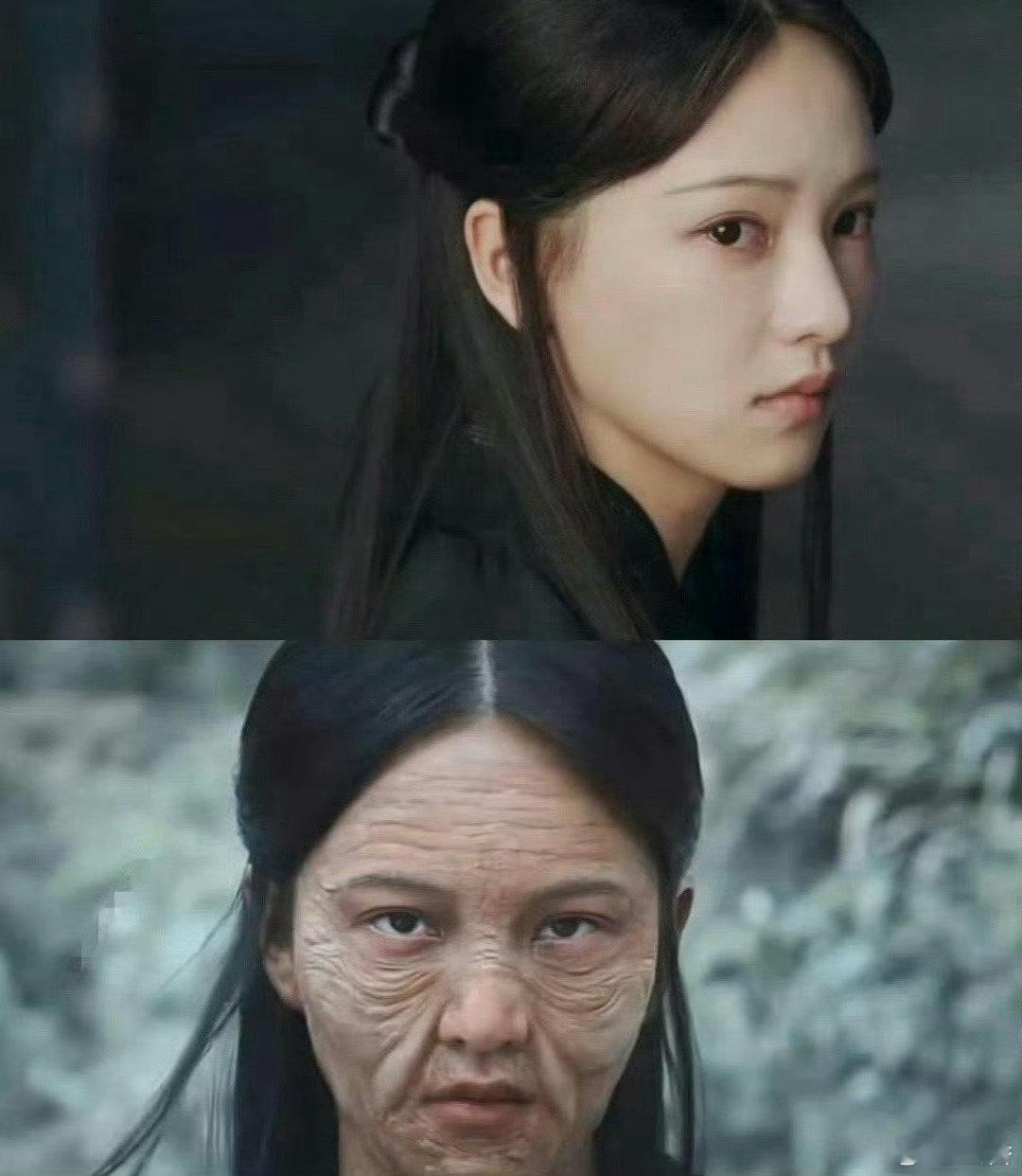 化妆师对老年妆的理解差别好大，不是涂黑就是变老了的…