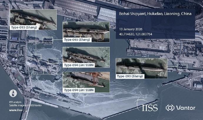 卫星照片显示的很清楚，葫芦岛8-10艘核潜艇在建，难怪五角大楼坐不住了！这个