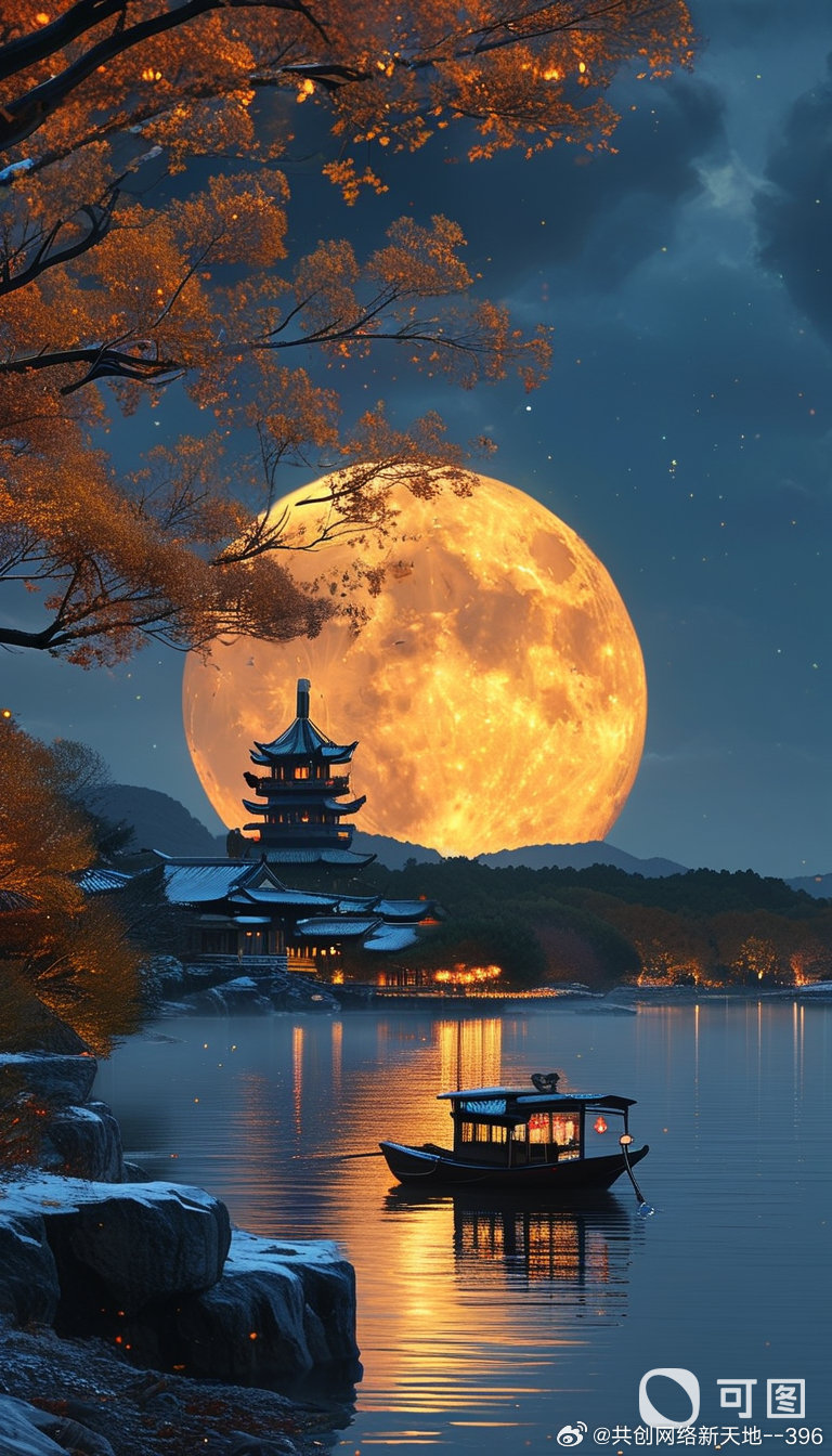中秋佳节，花好月圆。人间福乐，阖家团圆。中秋节快乐！#中秋佳节赏月##中秋节著名诗词##中秋美景#《