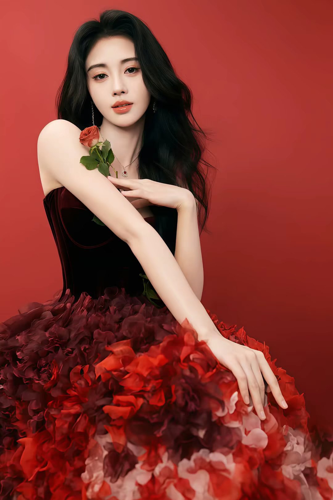 高清女头｜｜鞠婧祎女头｜｜头像分享​​​｜红色头像｜​​​
