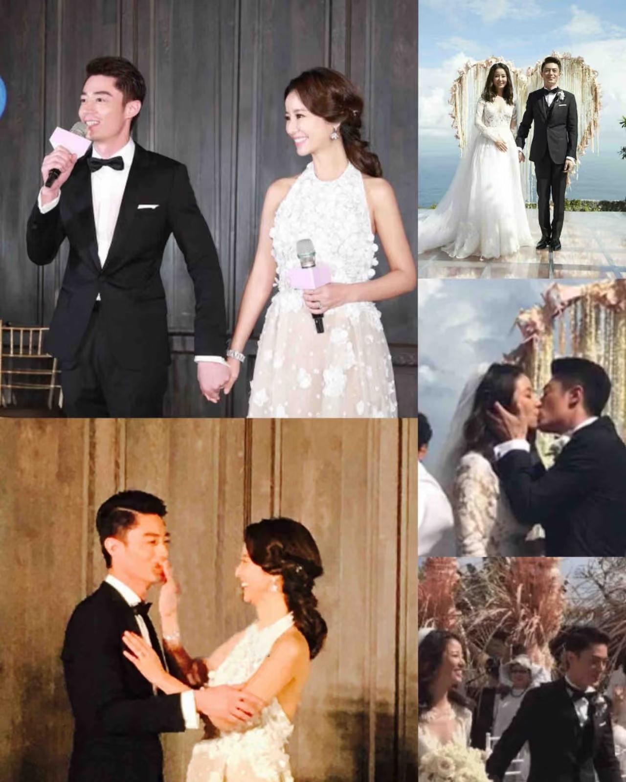 到底是谁说霍建华在自己的婚礼上不开心都不情愿娶林心如的呀？我看他笑的很甜啊，