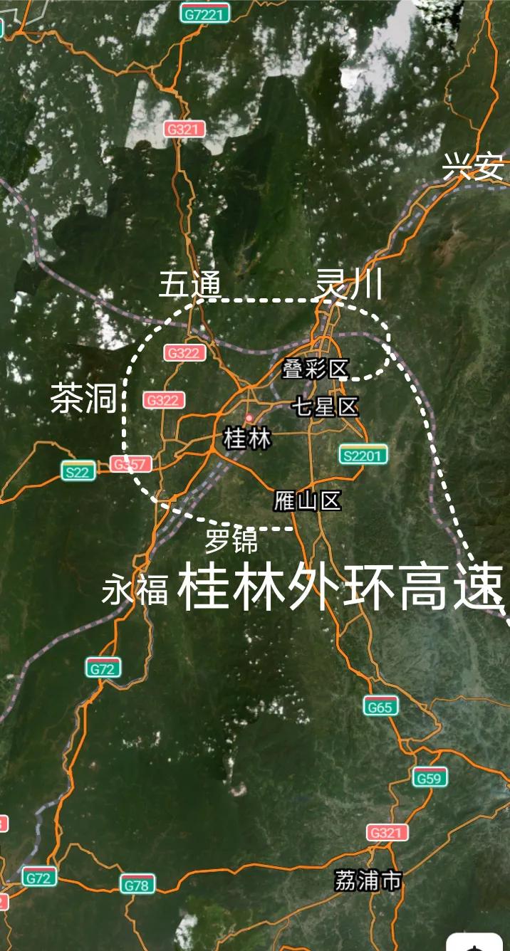 好消息，桂林全长124公里第二绕城高速(外环高速)地质非常复杂的王家村隧道已经双