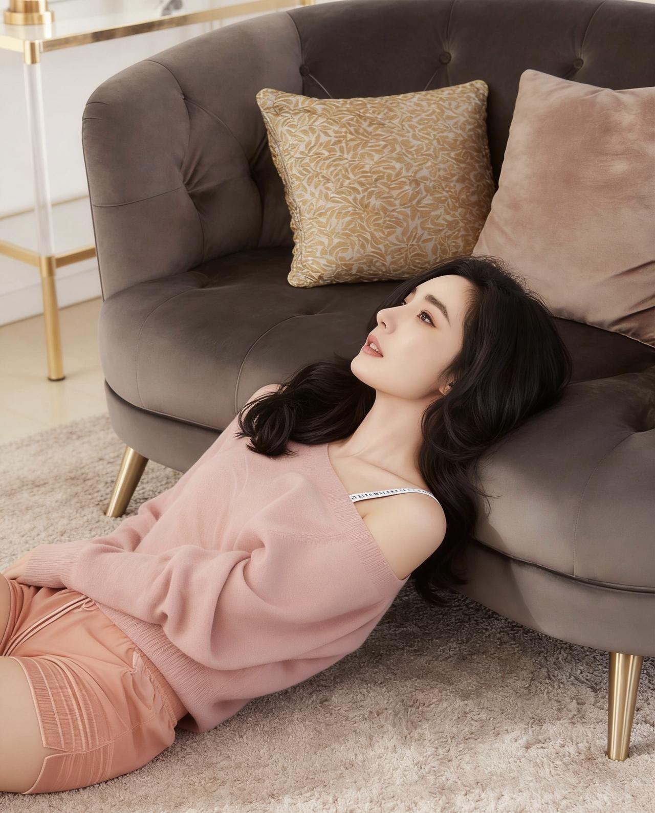 青春合集1️⃣7️⃣粉系甜飒时刻粉针织松松垮垮落肩，露肤吊带藏着小叛逆~蜷