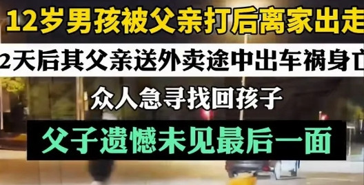 12岁的儿子在家玩手机，父亲送外卖回来看到很生气的说：“不好好学习整天玩游戏，你