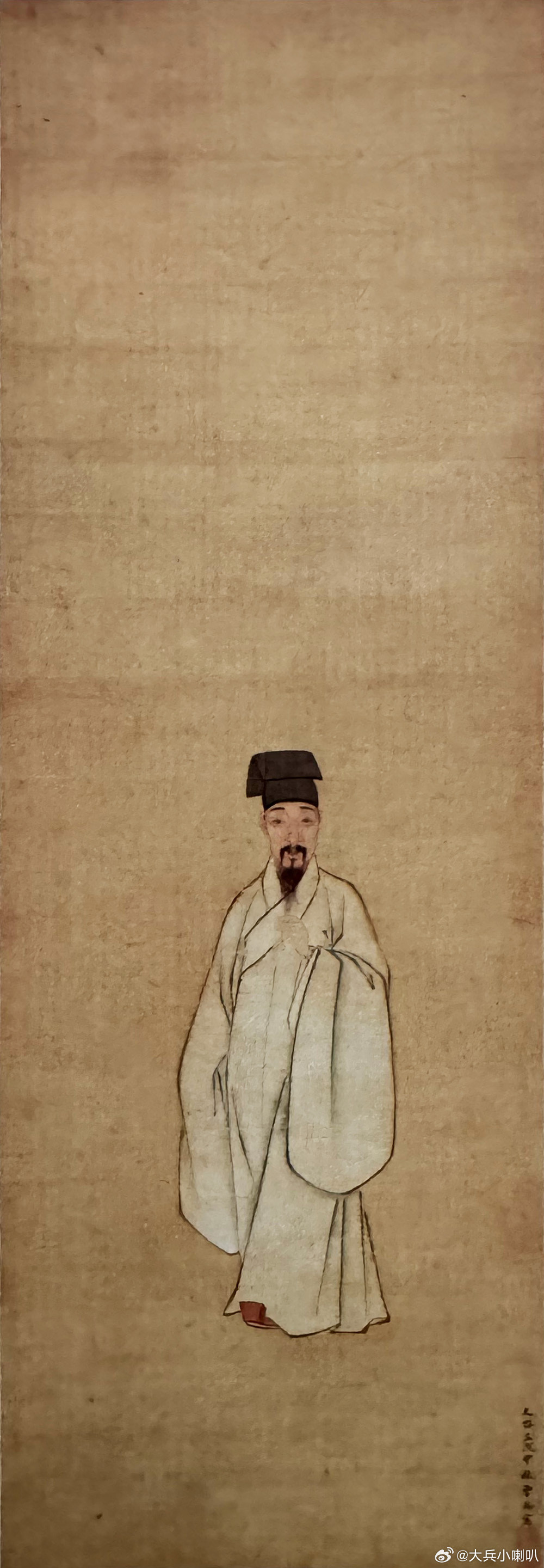 国史古风【中华名画欣赏《张卿子像》（曾鲸）】《张卿子像》为明