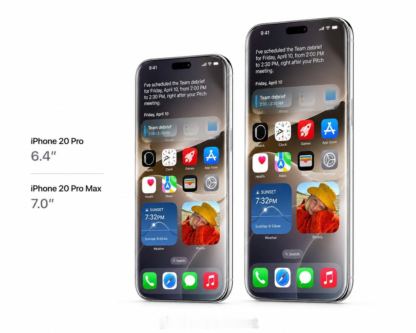 苹果公司正在为iPhone20Pro测试一块更大的6.4英寸屏幕，并