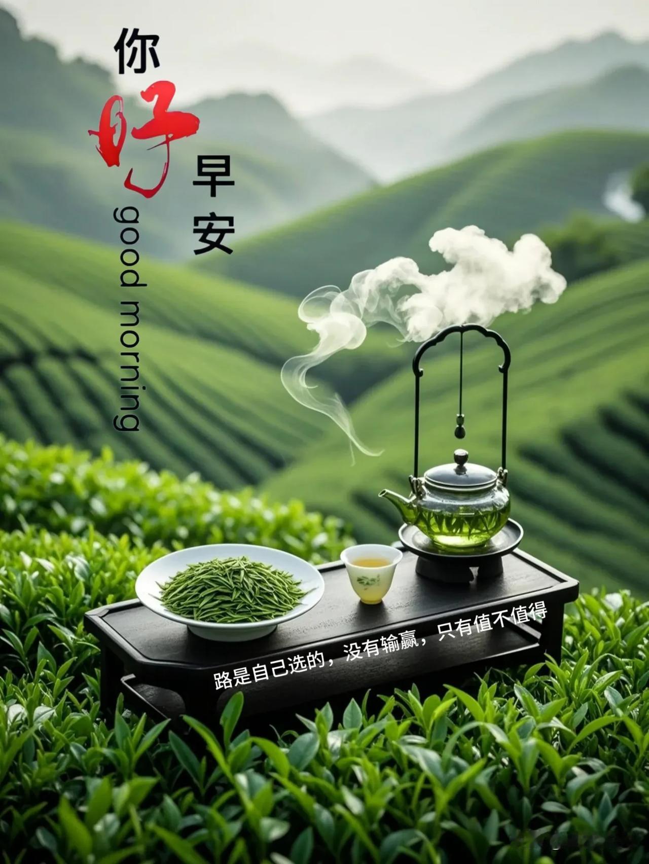 早安！带着热爱，奔赴新的一天。