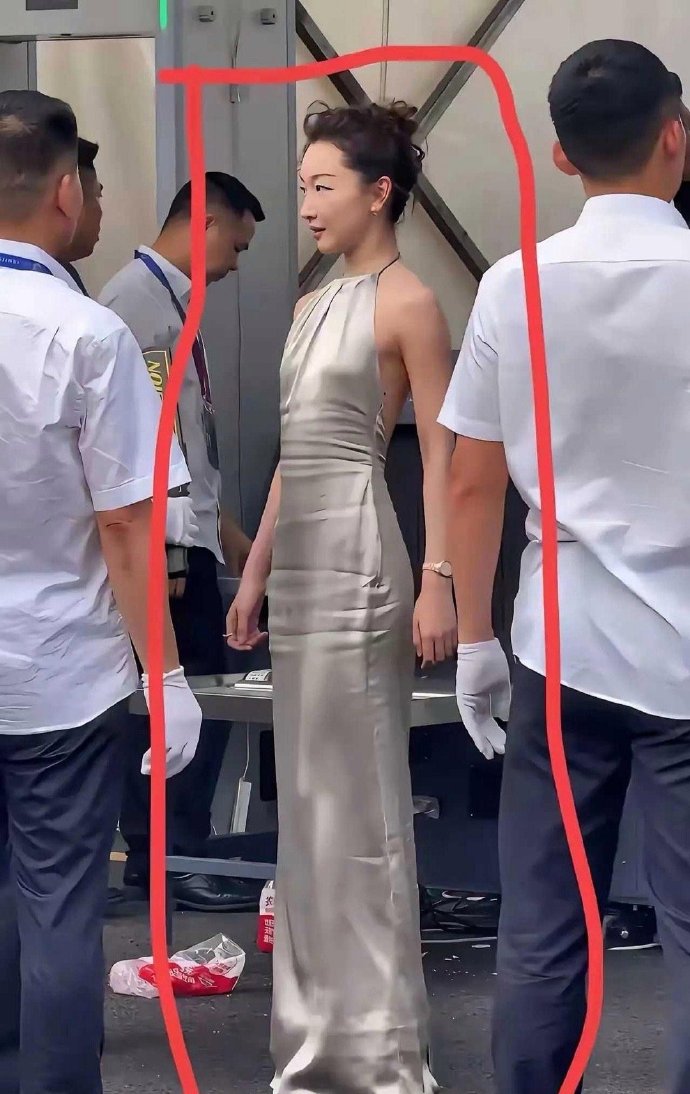 事实证明，她不适合这条裙子​​​