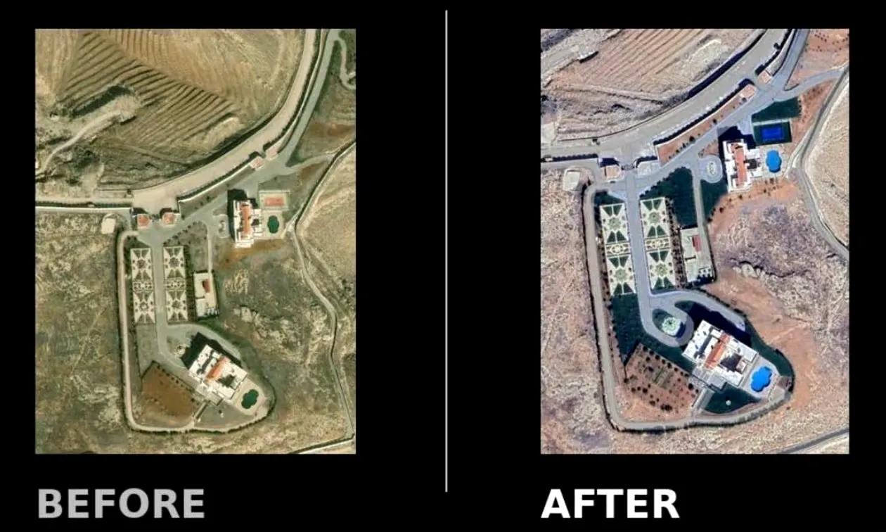 前叙利亚总统巴沙尔·阿萨德的堂兄拉米·马赫卢夫的宫殿被艾哈迈德·沙拉（之前化名阿