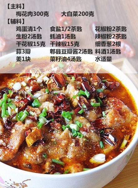 【水煮肉片的做法】香喷喷，火辣辣，最近天冷了，吃米饭配水煮肉片简直太过瘾了！让长