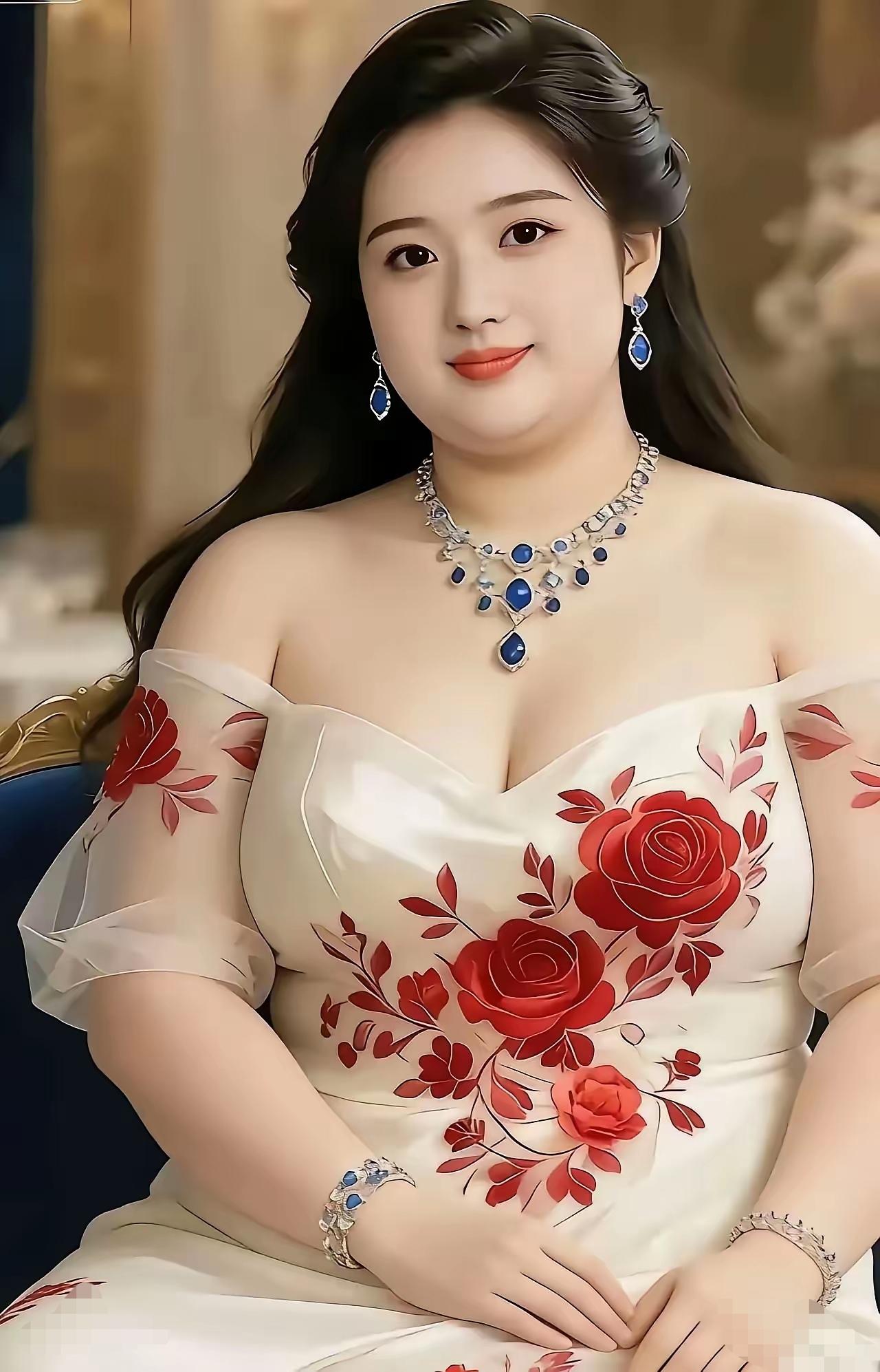 微胖富态的美女