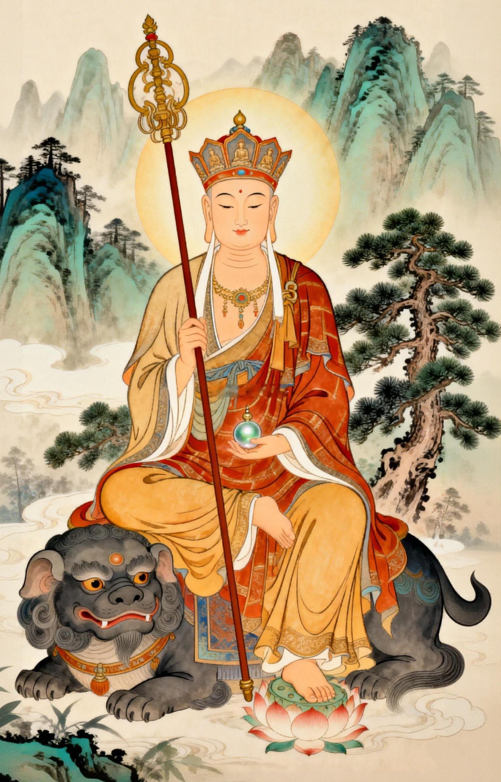 小暑常伴急雨洗尘。礼敬地藏王菩萨，愿雨水冲刷去过往的晦气与人际的纠葛，让周遭的磁
