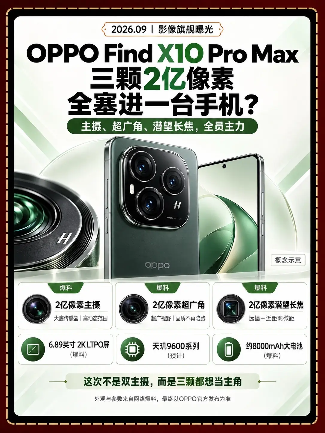三颗2亿像素，OPPO这次想把影像卷到哪。Find X10 Pro M...