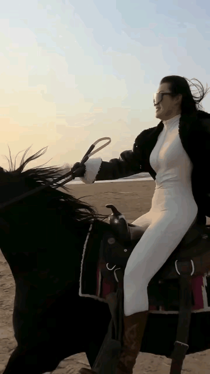 完美的诠释了什么是腰马合一。