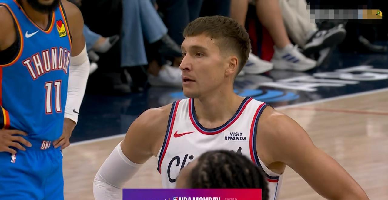 快船神射手博格丹诺维奇终于争气了一回！虽然今天快船在主场以107：126输给了强