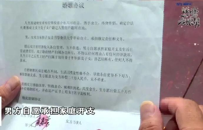 如意算盘打错了！浙江宁波，一69岁大爷执意迎娶小24岁女子，领证前两人白纸黑字签