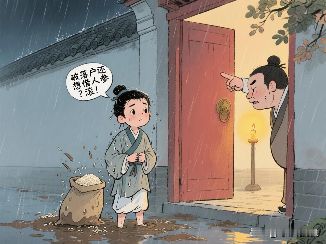 永明三年的秋夜，建康城暴雨如注。少年沈约攥着湿透的衣角，站在族叔沈富的朱门外。门