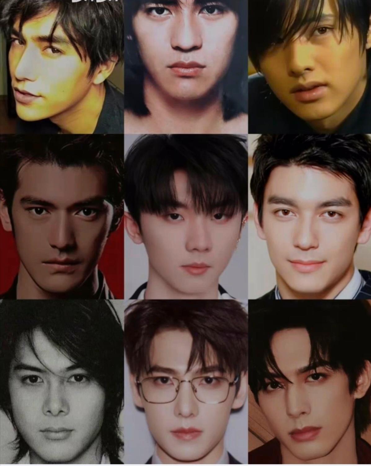 这才是东亚顶级建模脸～第一名：陈坤第二名：周渝民第三名：元斌第四