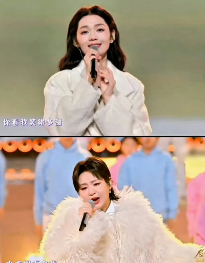 央视跨晚羽绒服穿搭超保暖，第一次在晚会上看到表演者们都穿的羽绒服的