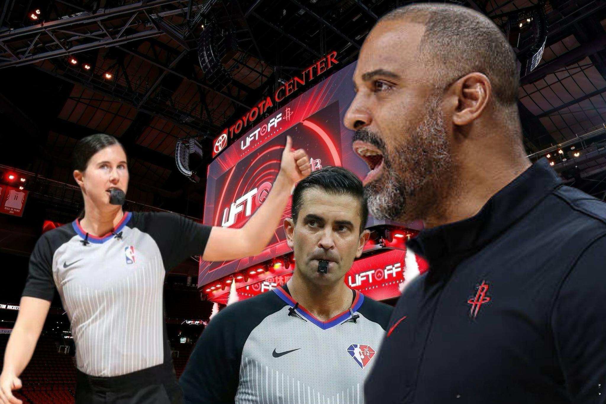 火箭主帅乌度卡谈到本场争议吹罚表示：“这是我很久以来见过吹罚水平最差的比赛。其中