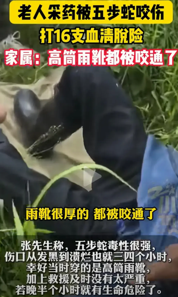 老人被蛇咬，打16支血清。这16支得花多少钱。五步蛇，一支按1200元算，