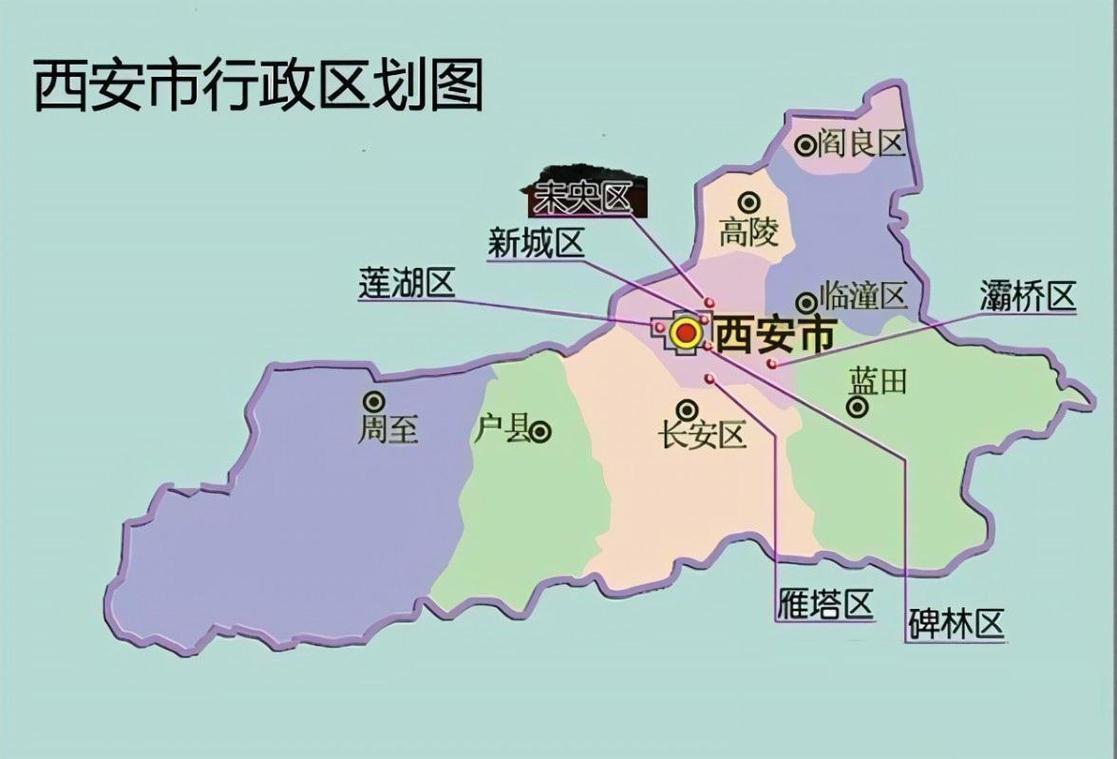 长期以来，碑林、莲湖、新城、雁塔、未央、灞桥是西安的城六区，而与主城区接壤的长安