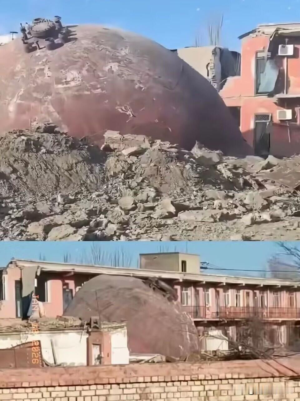 真是幸运！包钢附近的一个居民家庭，周末全家出去遛弯。没想到回来后见自家院子砸了