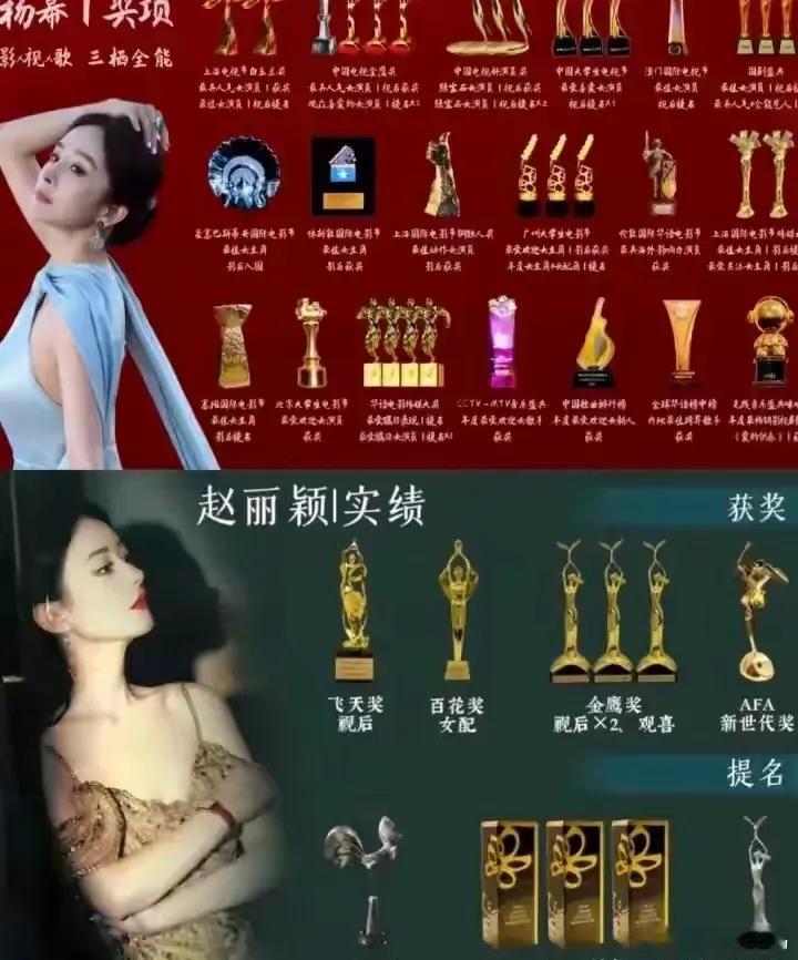 哇哦，看来这回真是让我大开眼界了！原以为在85花这个阵营里，只有赵丽颖是那个奖杯