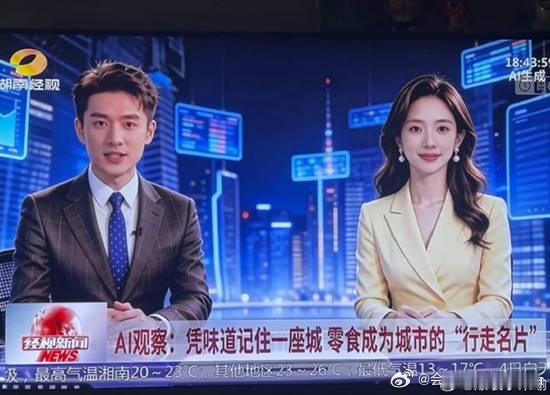 湖南广电用ai播新闻引热议《新闻女王》剧情成真2026年5月1日起，湖南经视《