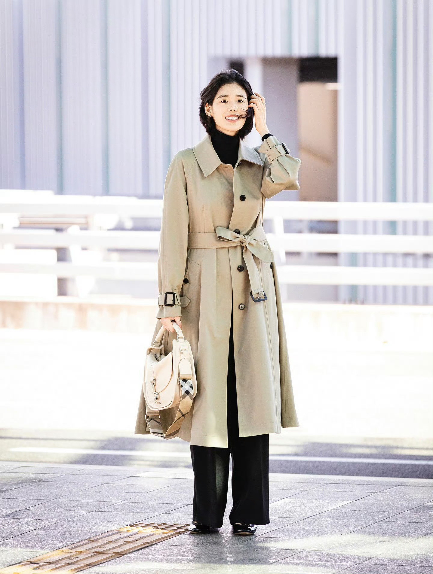 郑恩彩、叶舒华×BURBERRY📸伦敦时装周机场出发✈️时装周​​​