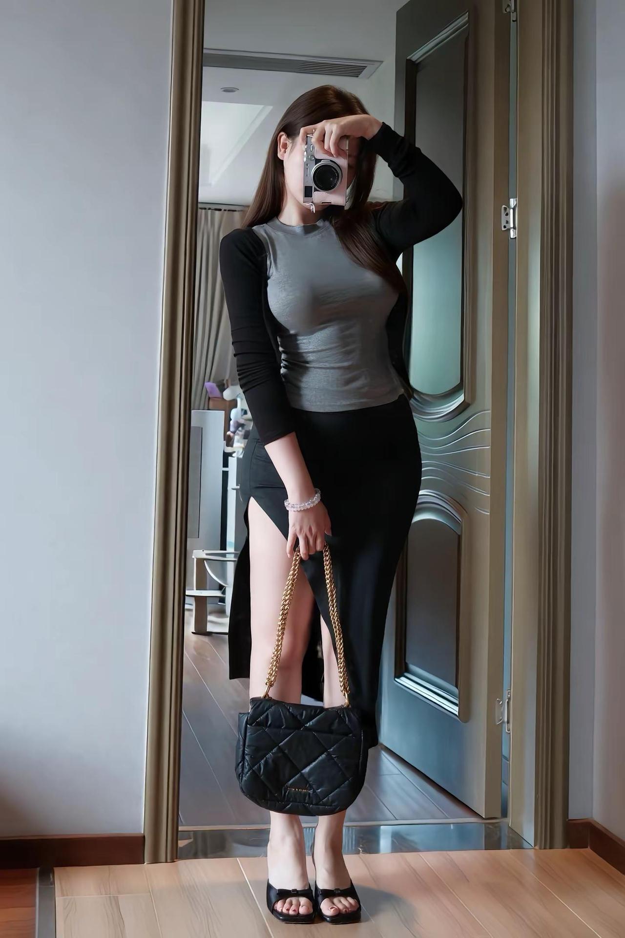 像我这样的女人就是会有人前仆后继的爱我。轻熟风包臀裙显身材穿搭微胖