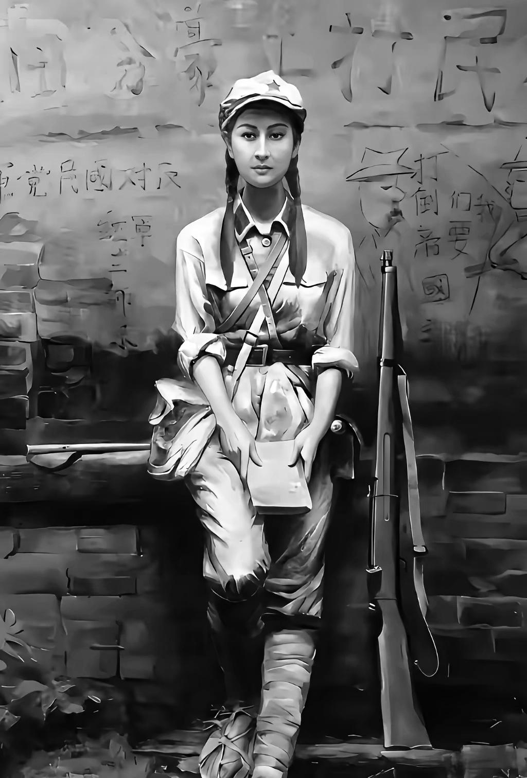1954年青岛疗养院门口，老红军伍道清手心攥出了汗。刚碰见老战友伍云甫，说她