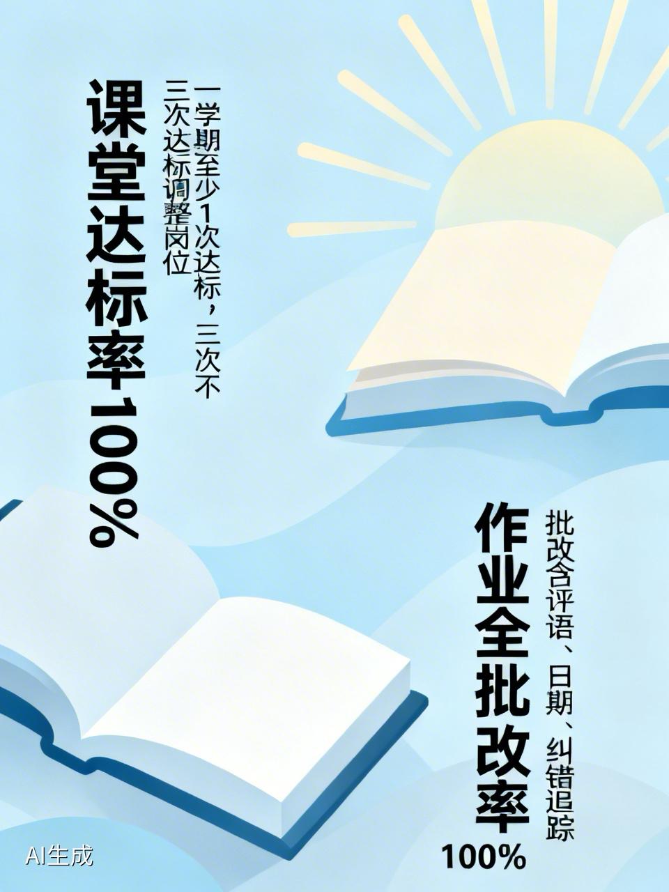 新的学期开始了，昨天召开了全体教师会议，关于本学期的教学工作，公布了标准：第一