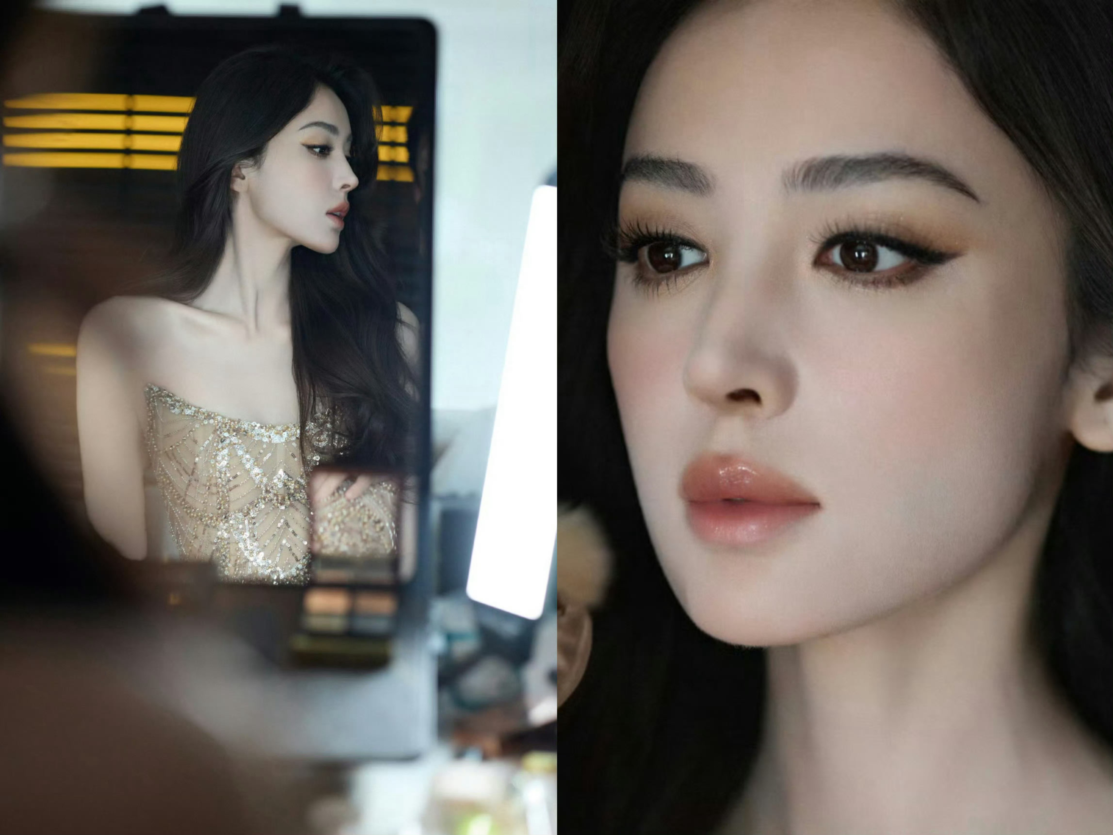 娜扎抹胸秋冬高定看娜扎身穿JuanaMartín秋冬高定抹胸裙，简直惊艳全场