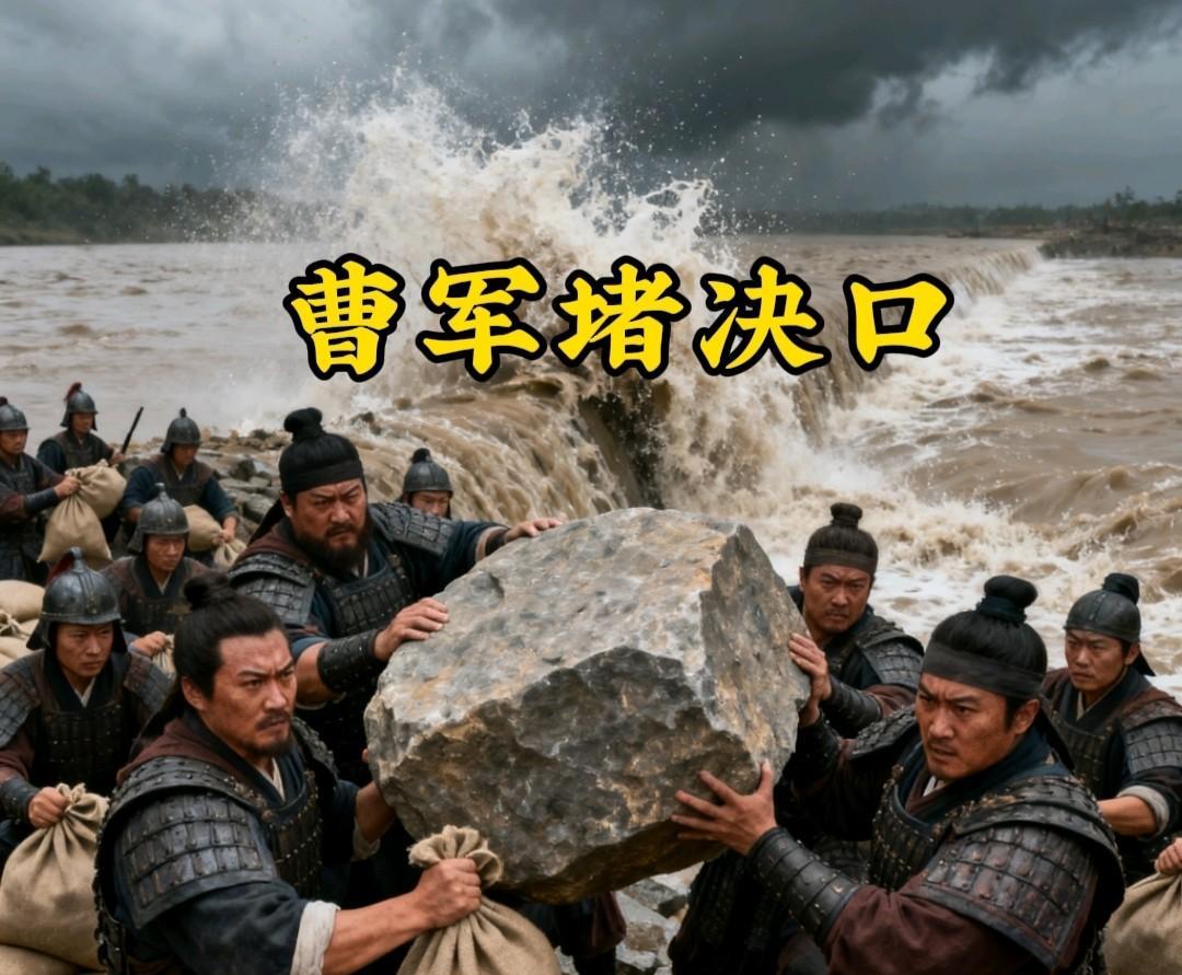 不靠谱！《三国演义》中这段我觉得罗贯中写的相当不靠谱！滔滔洪水，曹操居然让人说退