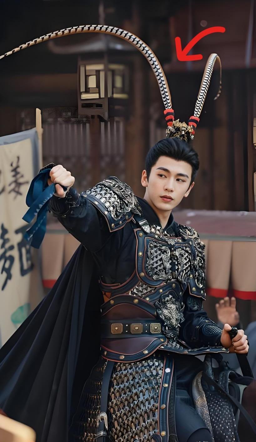 别再把张凌赫头上那两根长羽毛当“装饰品”了，那叫翎子，正儿八经的武生配置。镜头