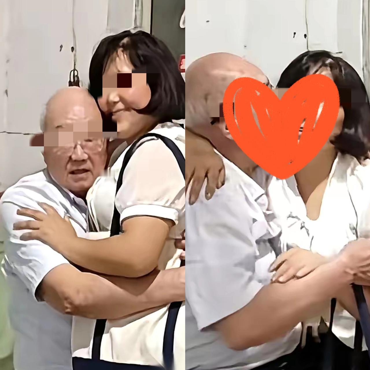 大半夜刷到一个视频，把我给看沉默了。镜头里，85岁的大爷紧紧搂着49岁的大姐