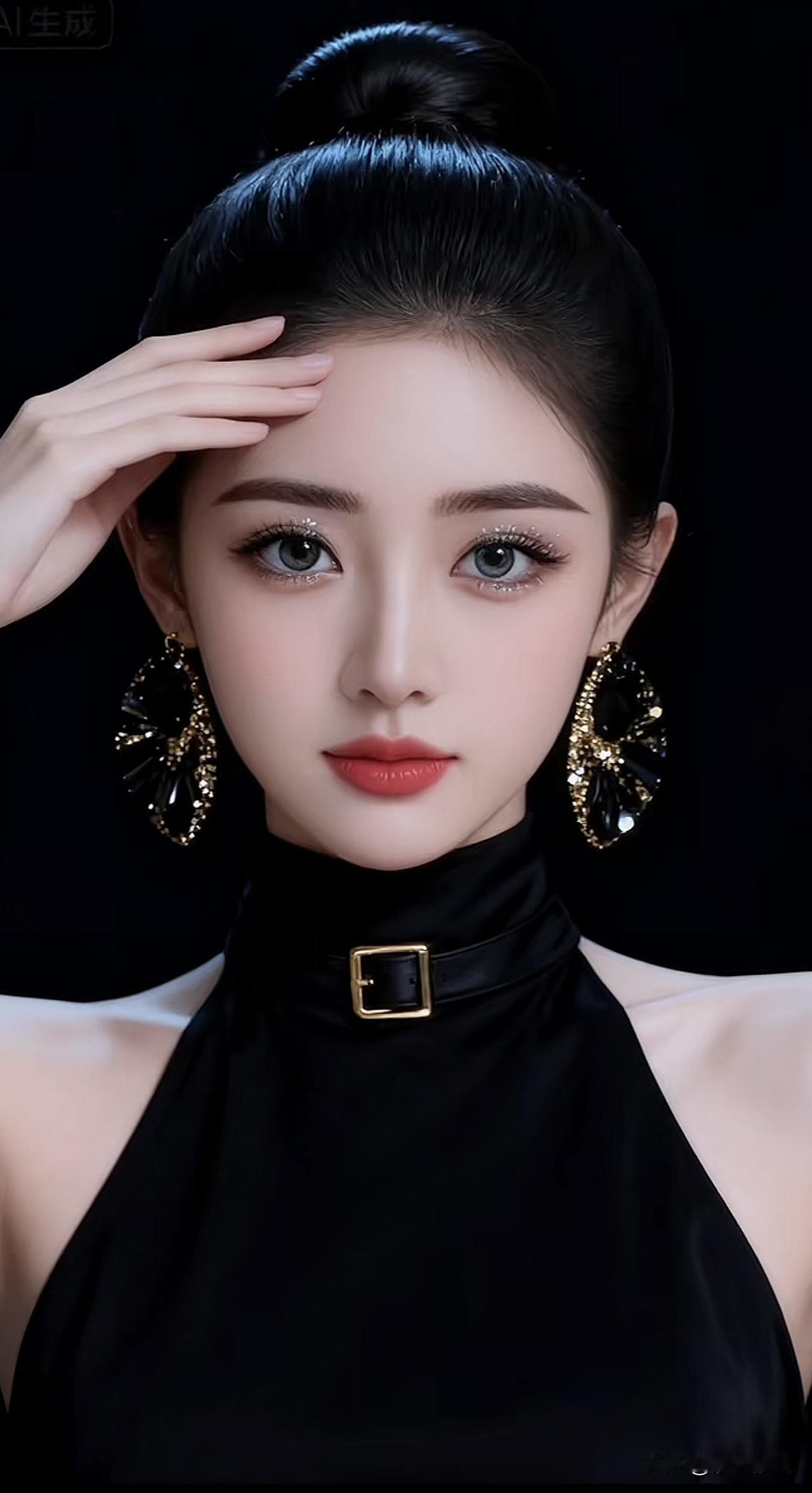 优雅黑丝绒，闪耀耳环，气质满分！💄✨轻奢耳环女丝绒字母耳钉棕色耳环哑光拉
