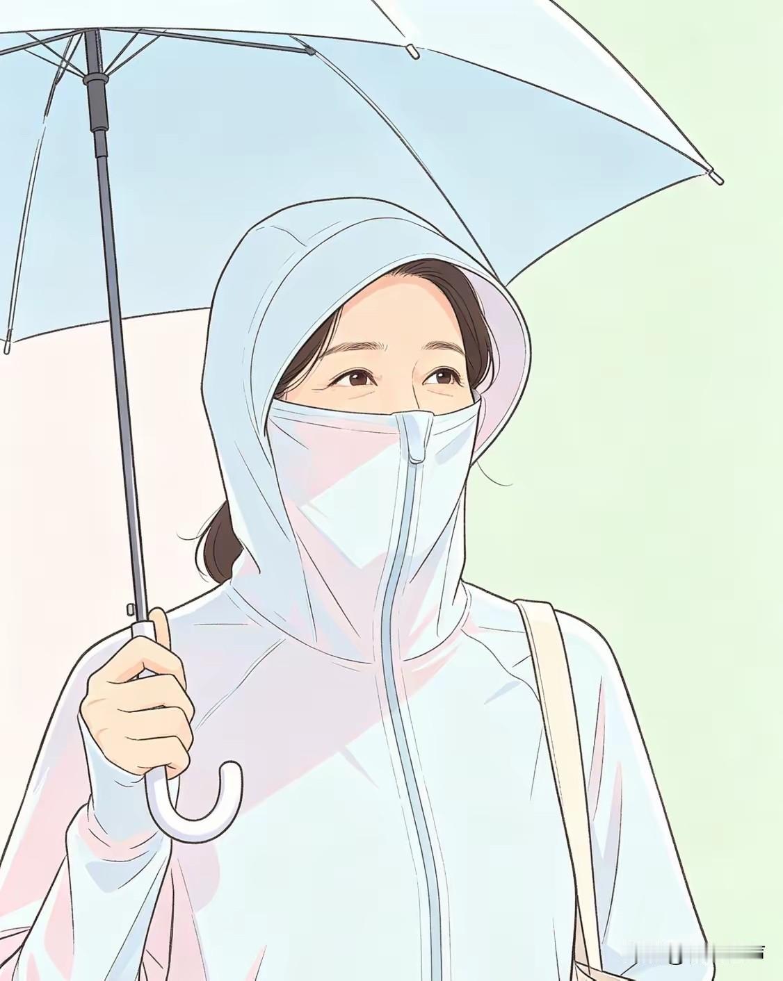 发现了吗？夏天坚持出门全副武装防晒的人，比出门懒得防晒的人，皮肤白净显嫩，